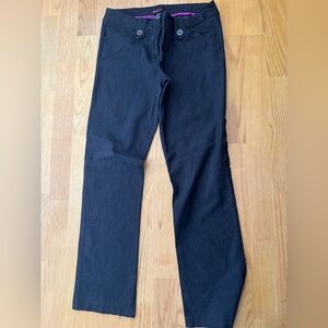 Black Straight-Leg Pants